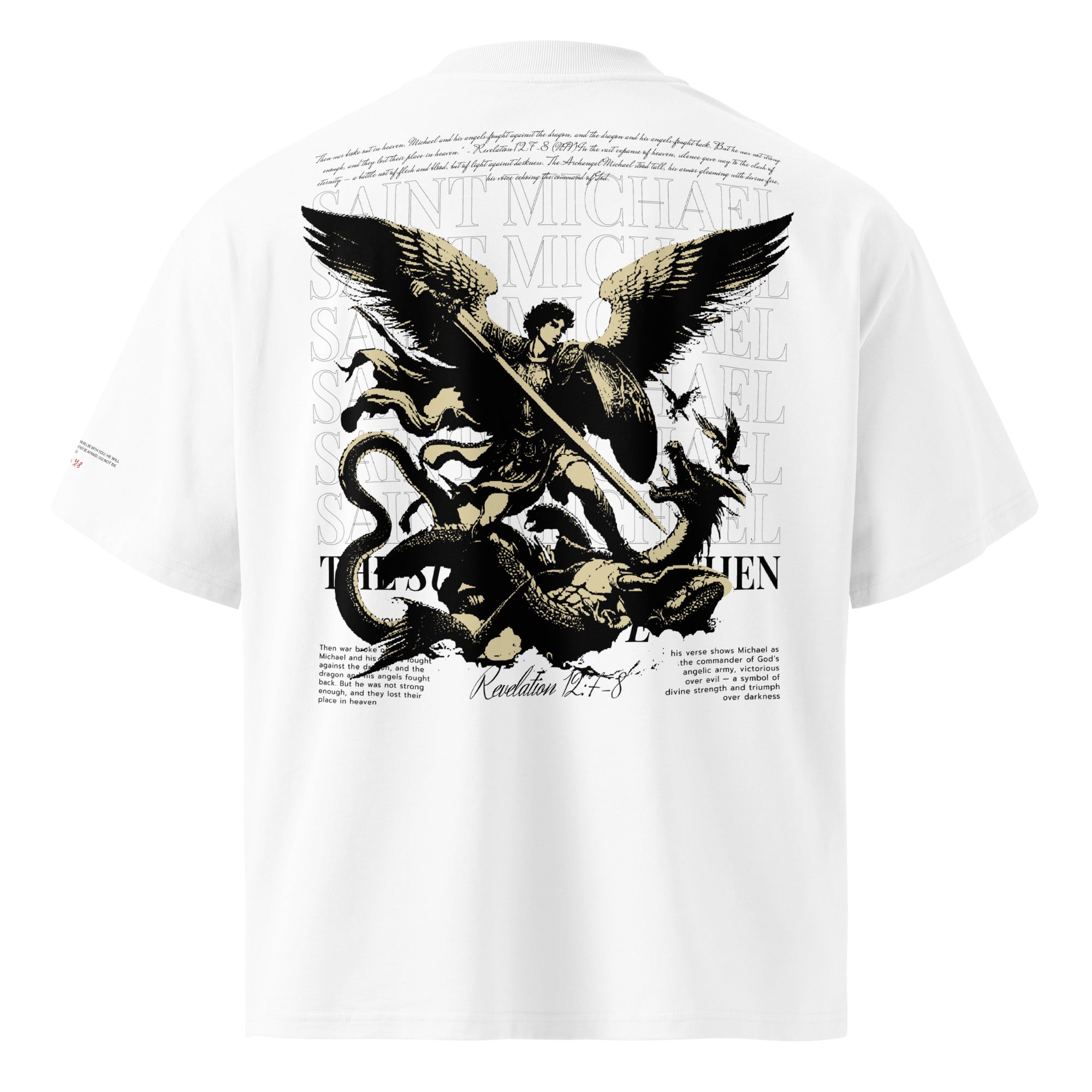 saint michael Tシャツ XXL Saint Michael Oversized T-Shirt | Christian Streetwear – FaithWear